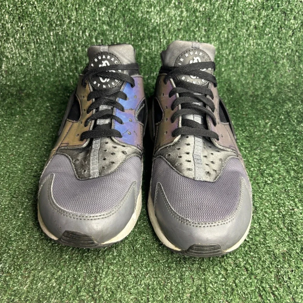 Nike Air Huarache Run Iridescent Blue‎ Grey Athletic Sneaker Shoes Mens Size 10